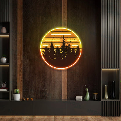 Sunset Sunrise Led Light Living Room Wall Decor Led Uv Led Neon Sign | Shineneon