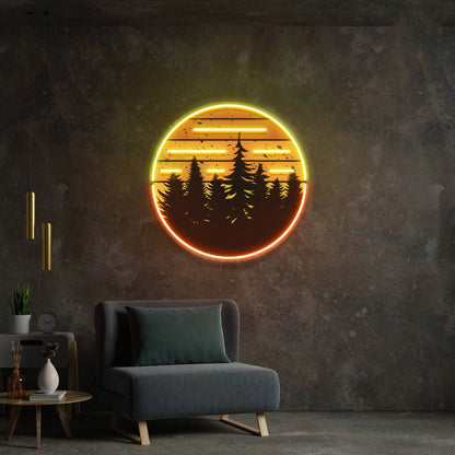 Sunset Sunrise Led Light Living Room Wall Decor Led Uv Led Neon Sign | Shineneon