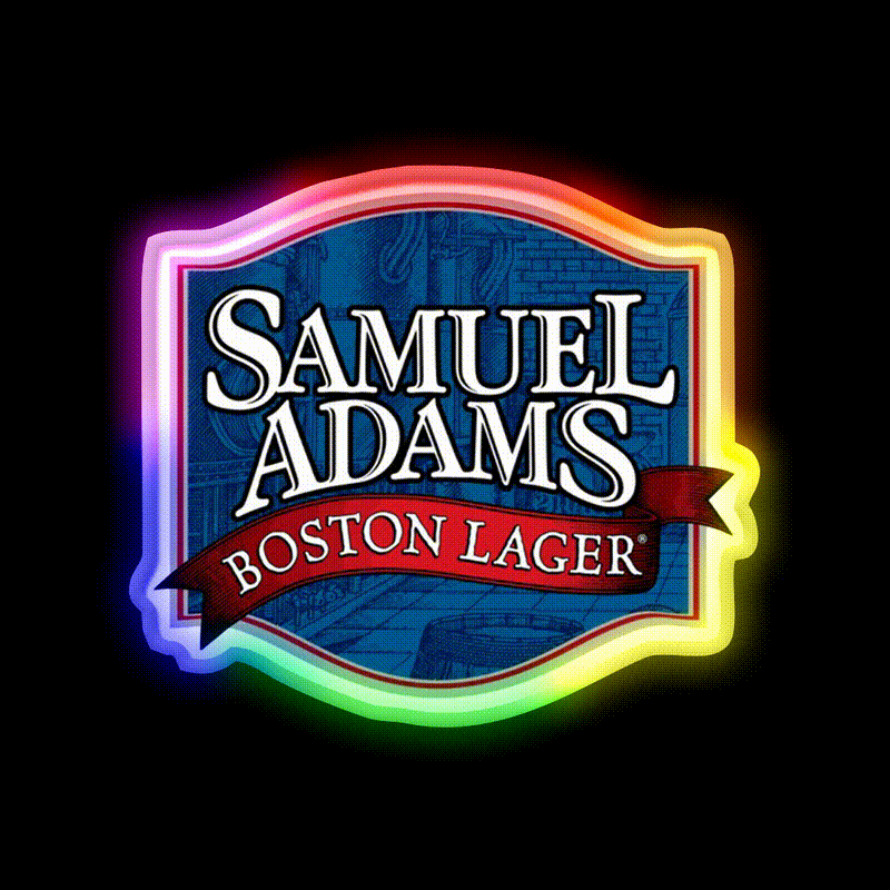 Sunset Warms The Samuel Adams Beer Bar Decor Led Neon Sign Rgb Color - LED neon sign close-up detail