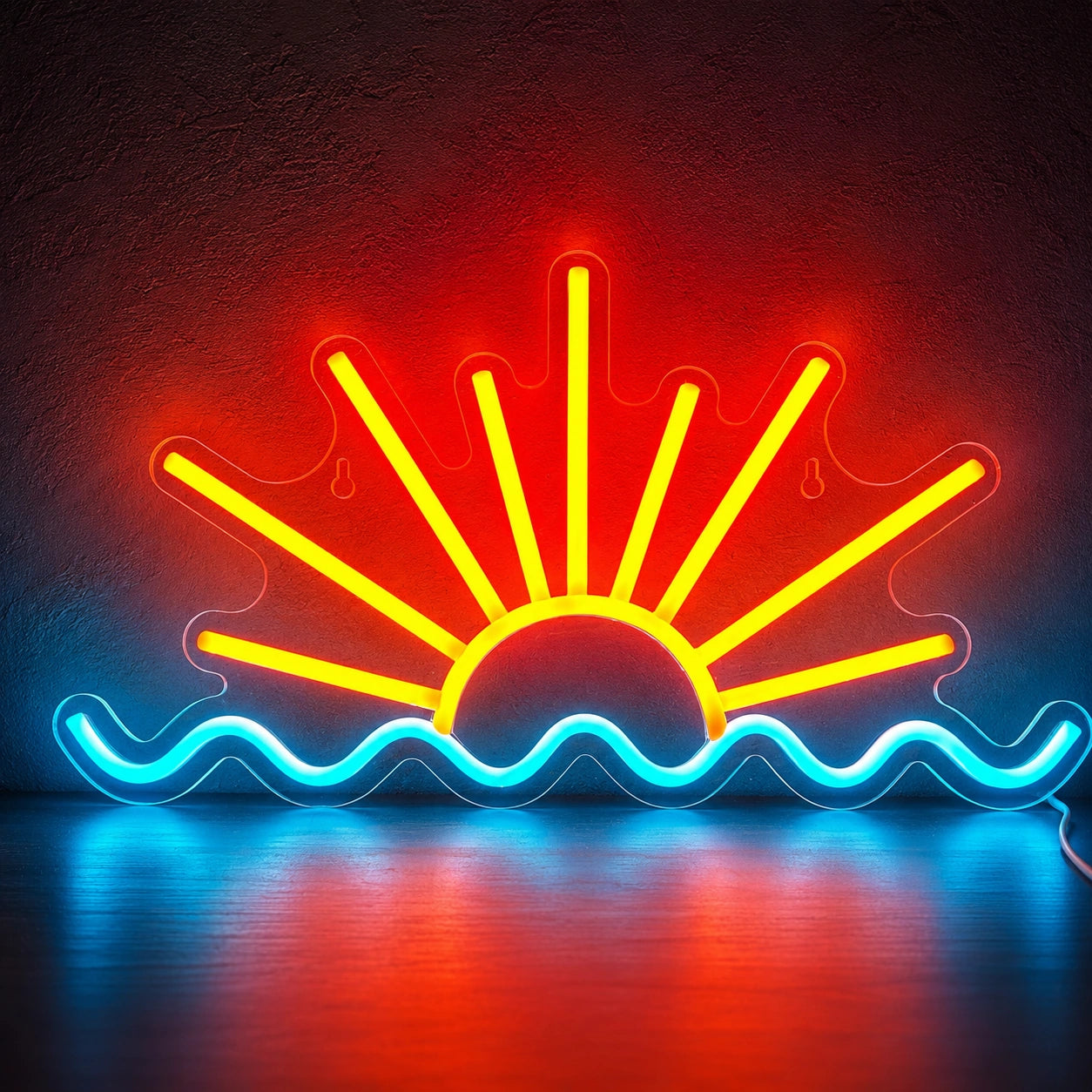 Sunset Wave Beach Neon Sign LED Neon Sign high-converting product image