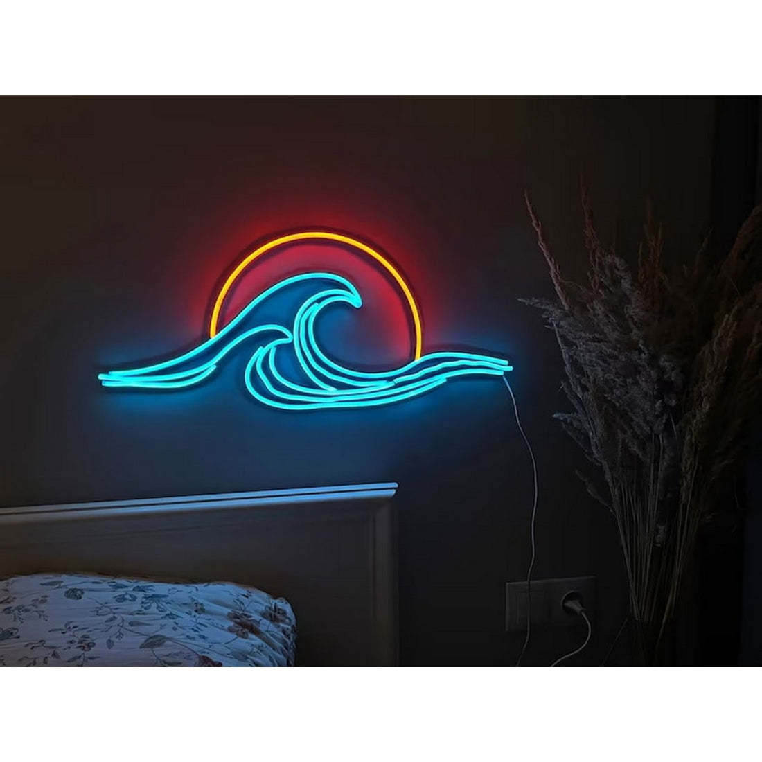 Sunset Waves Led Sign Business Neon Sign