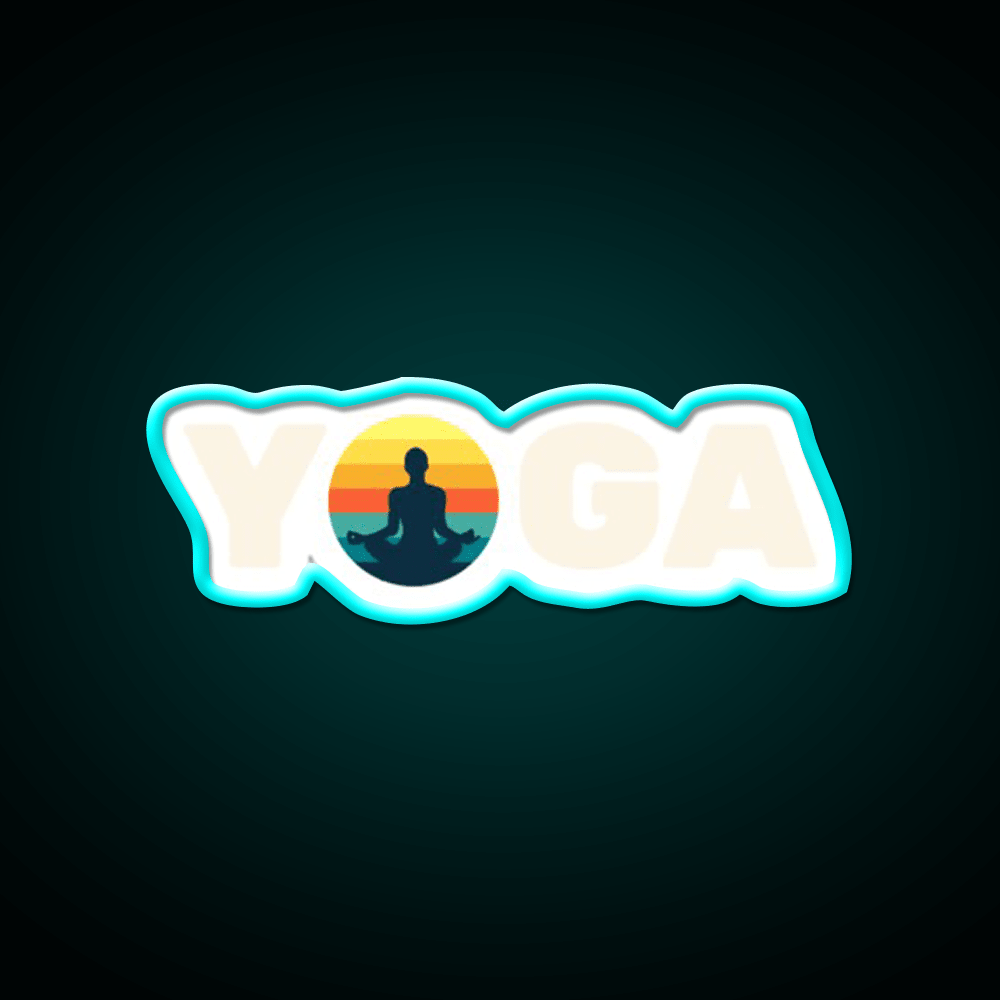 Sunset Yoga Led Neon Sign For Wellness Space Rgb Color - Shineneon