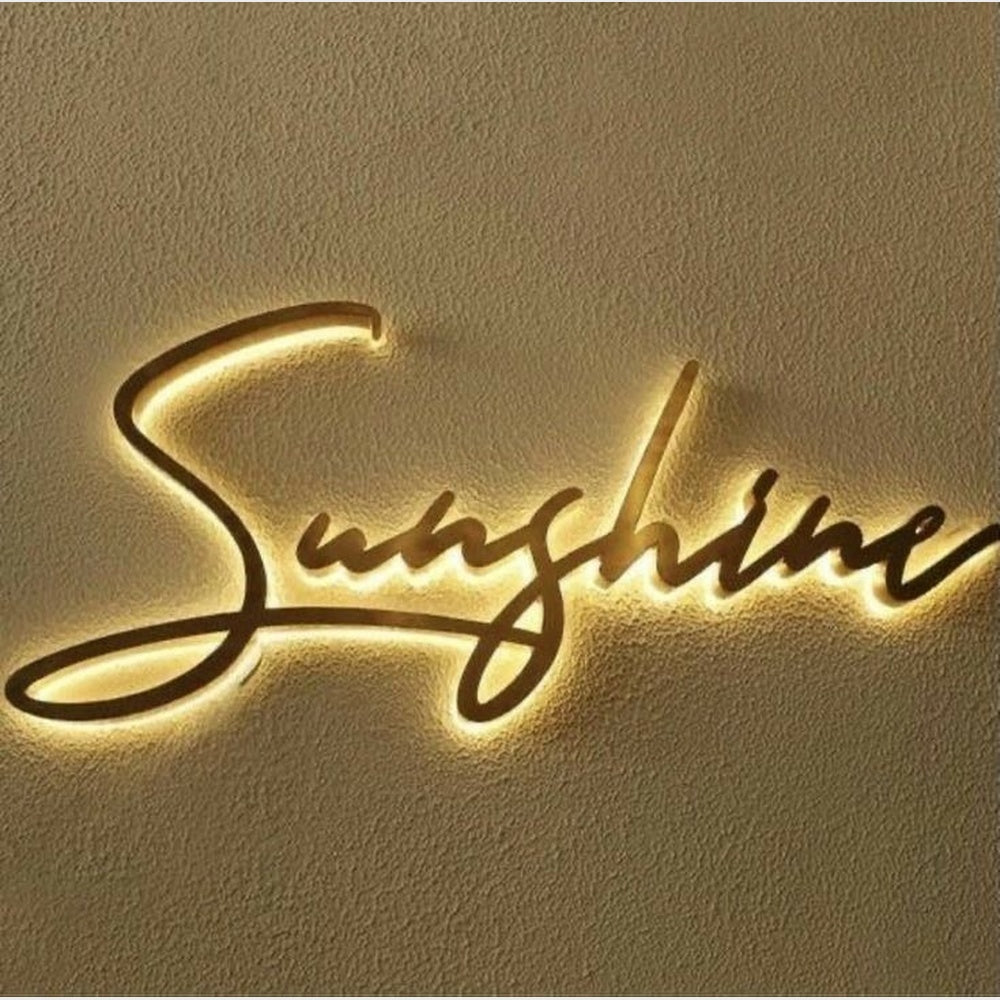 Sunshine 3D Backlit Channel Letters Led Light Sign