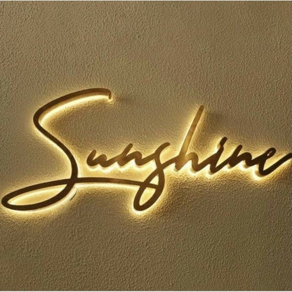 Sunshine 3D Backlit Channel Letters Led Light Sign