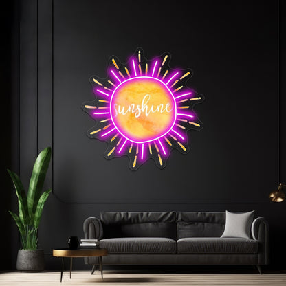 Sunshine Artwork Neon Signs For Sale