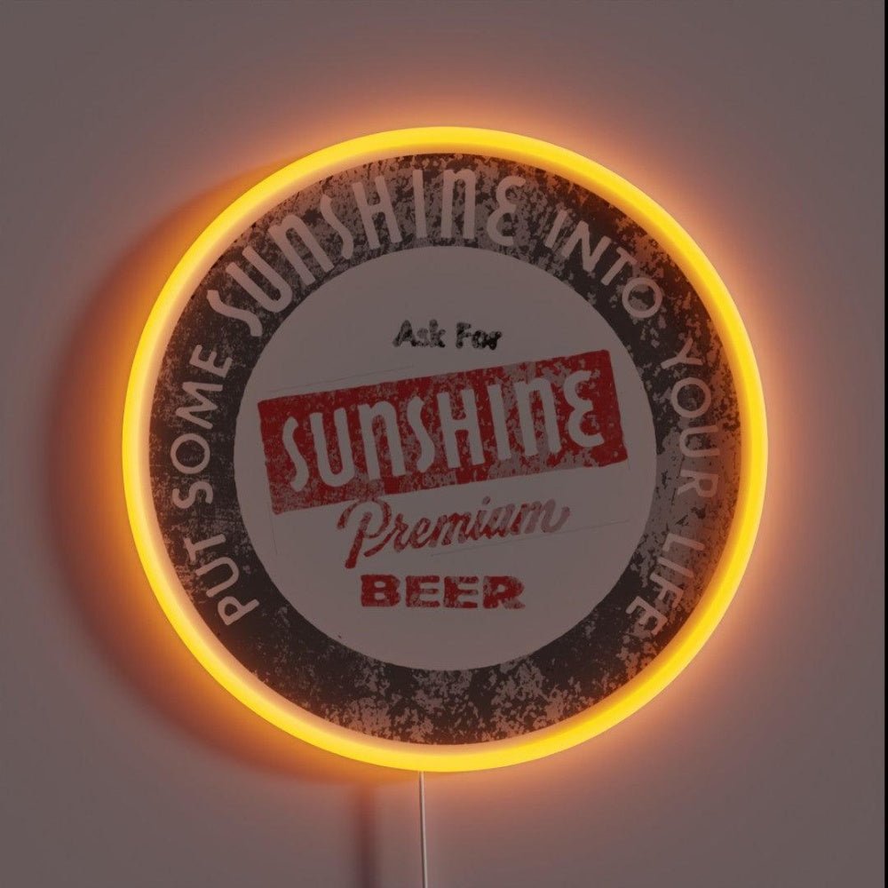 Sunshine Premium Beer Rgb Led Neon Sign - Shineneon