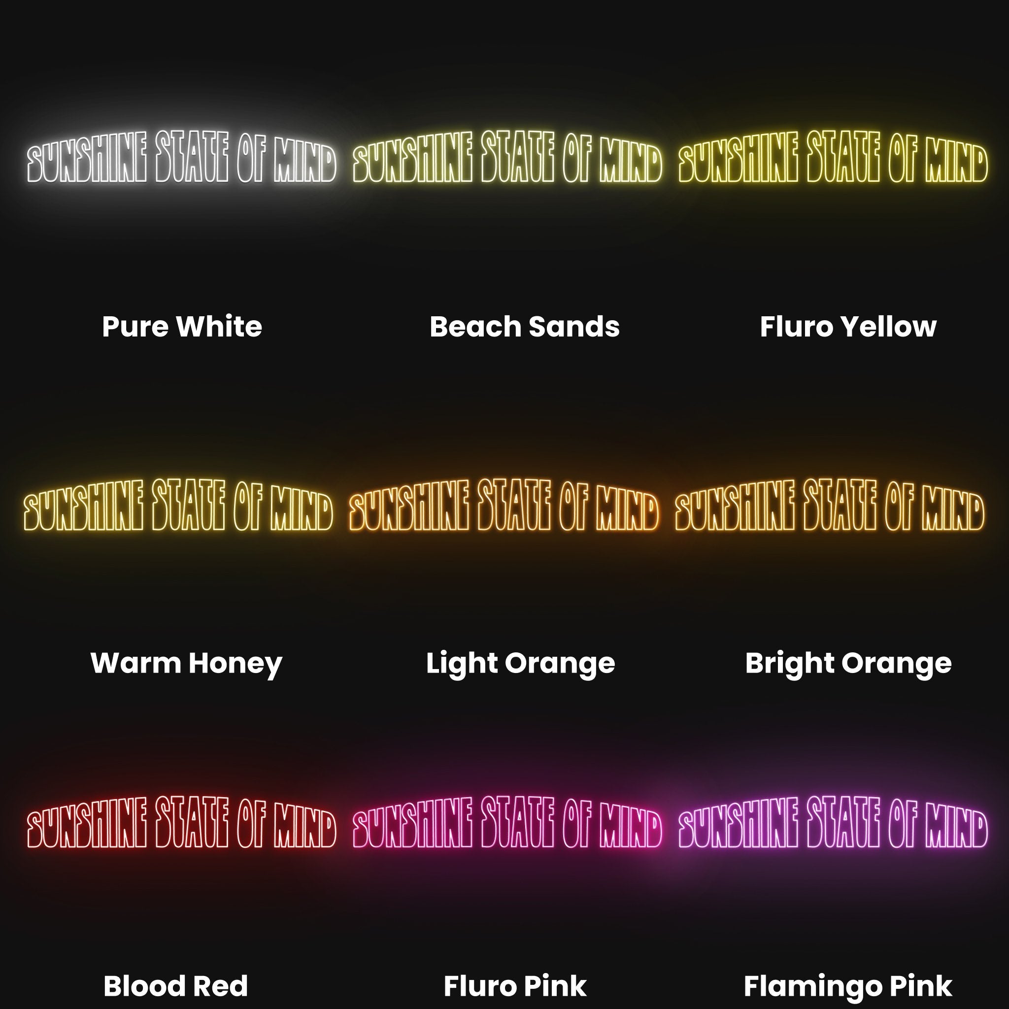 Sunshine State Of Mind Led Neon Sign | Shineneon