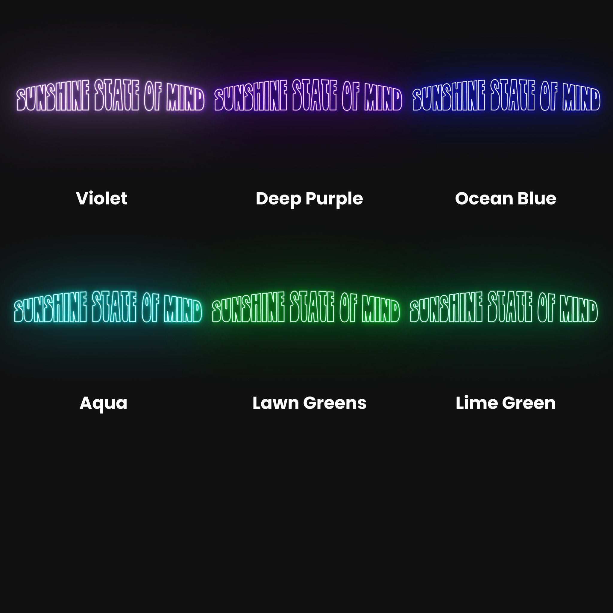 Sunshine State Of Mind Led Neon Sign | Shineneon