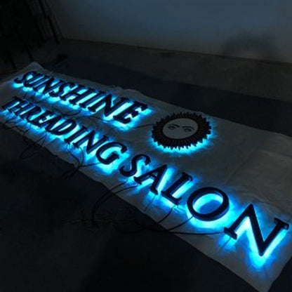 Sunshine Threading Salon 3D Backlit Channel Letters Led Light Sign - Shineneon