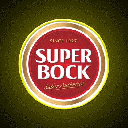 Super Bock Beer Bar Decor Led Neon Sign Rgb Color - Custom LED neon sign front view