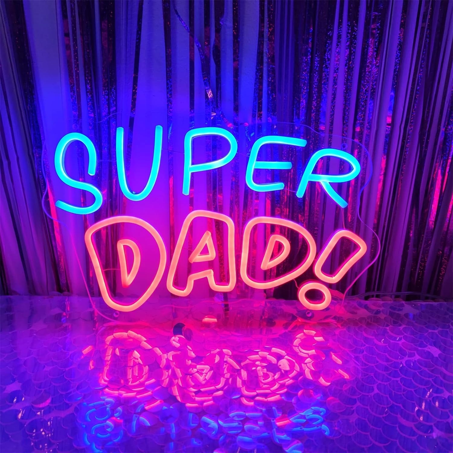 Super Dad Neon Sign For Fathers Gift Neon Signs For Home Decor | Shineneon