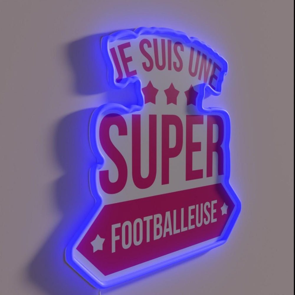 Super Footballer Rgb Led Neon Sign - Shineneon