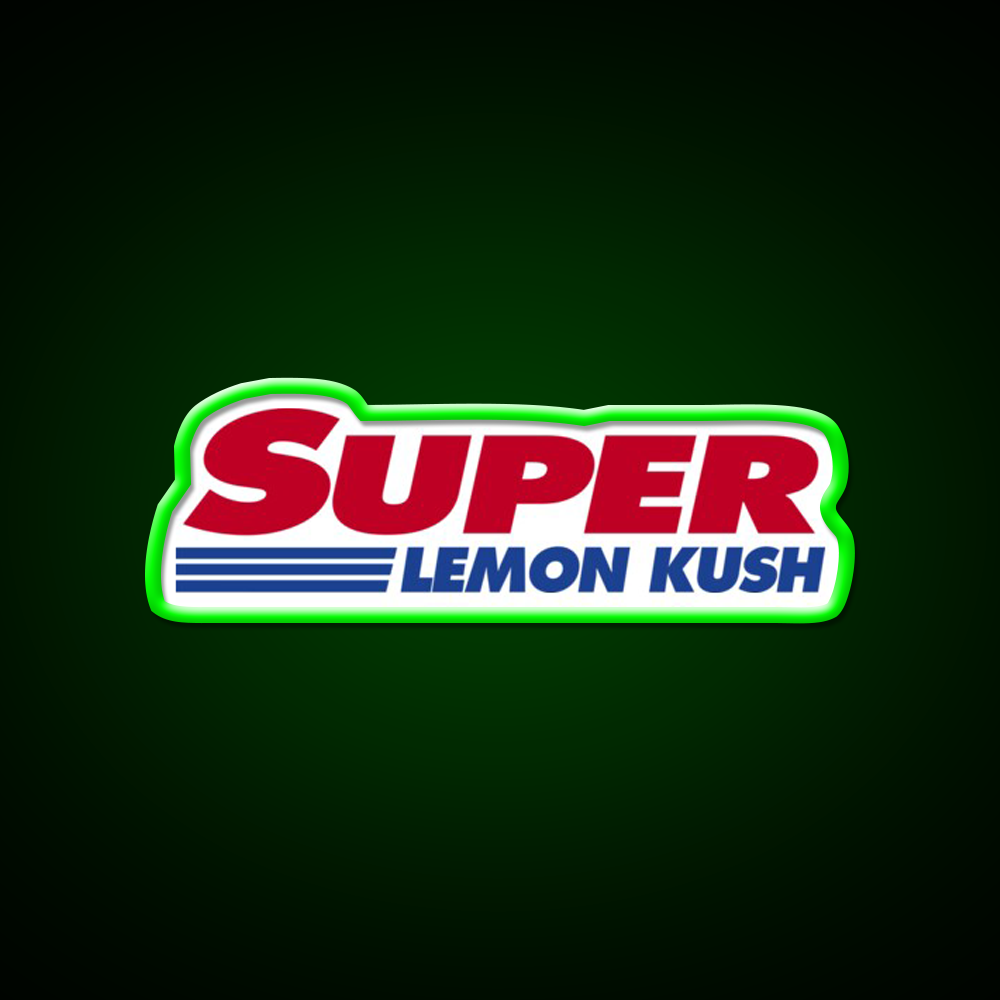Super Lemon Kush Hemp Inspired Green Leaf Led Neon Sign Rgb Color - LED neon sign view 8