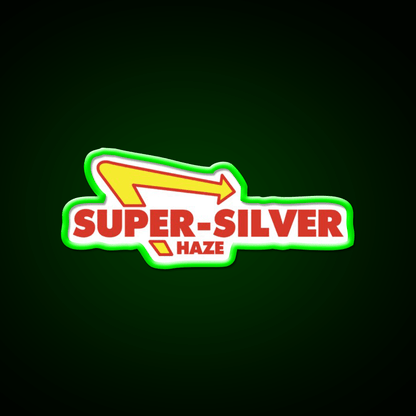 Super Silver Haze Hemp Inspired Green Leaf Led Neon Sign Rgb Color - Shineneon