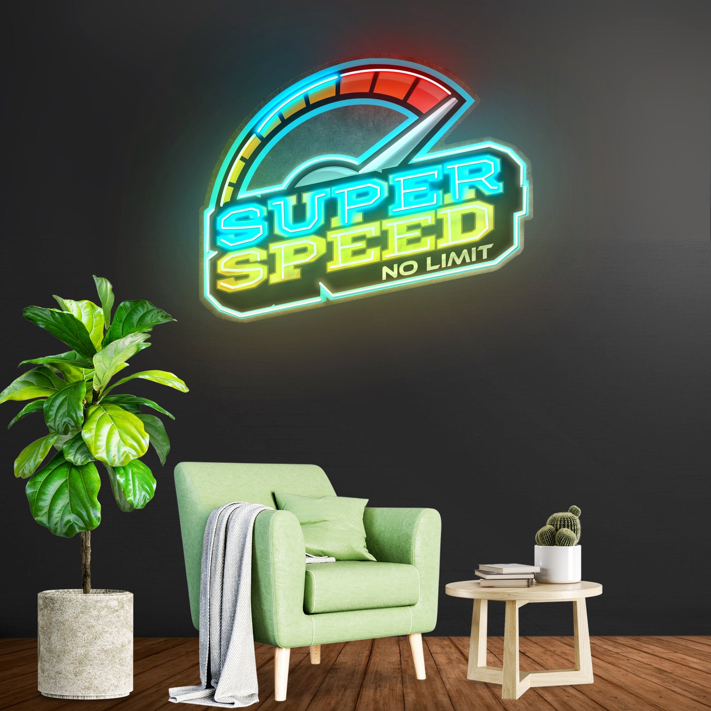 Super Speed Led Neon Sign Light Custom Led Signs