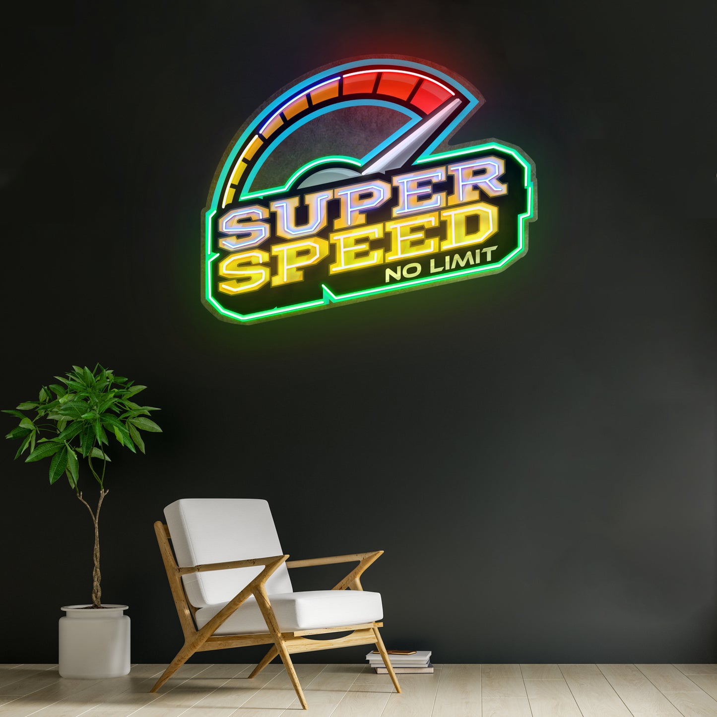 Super Speed Led Neon Sign Light Custom Led Signs