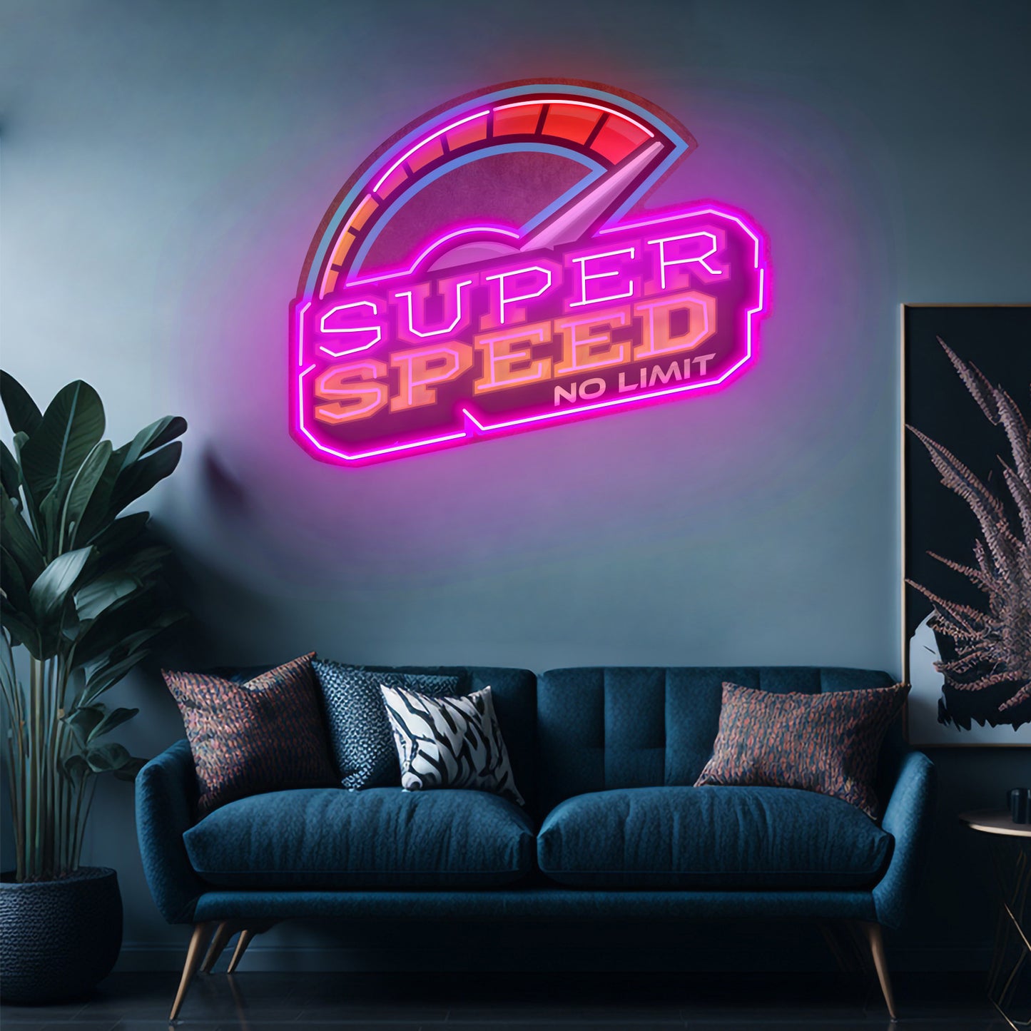 Super Speed Led Neon Sign Light Custom Led Signs