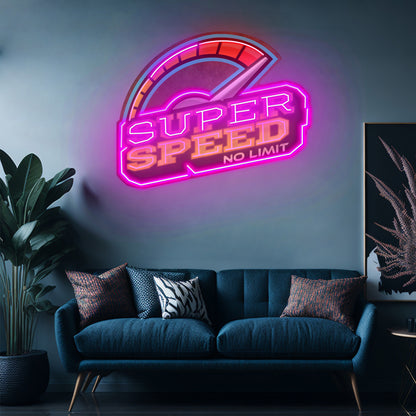 Super Speed Led Neon Sign Light Custom Led Signs