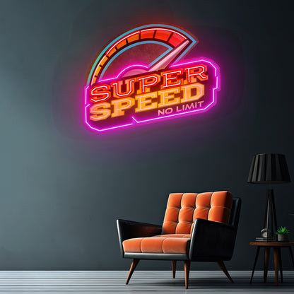 Super Speed Led Neon Sign Light Custom Led Signs