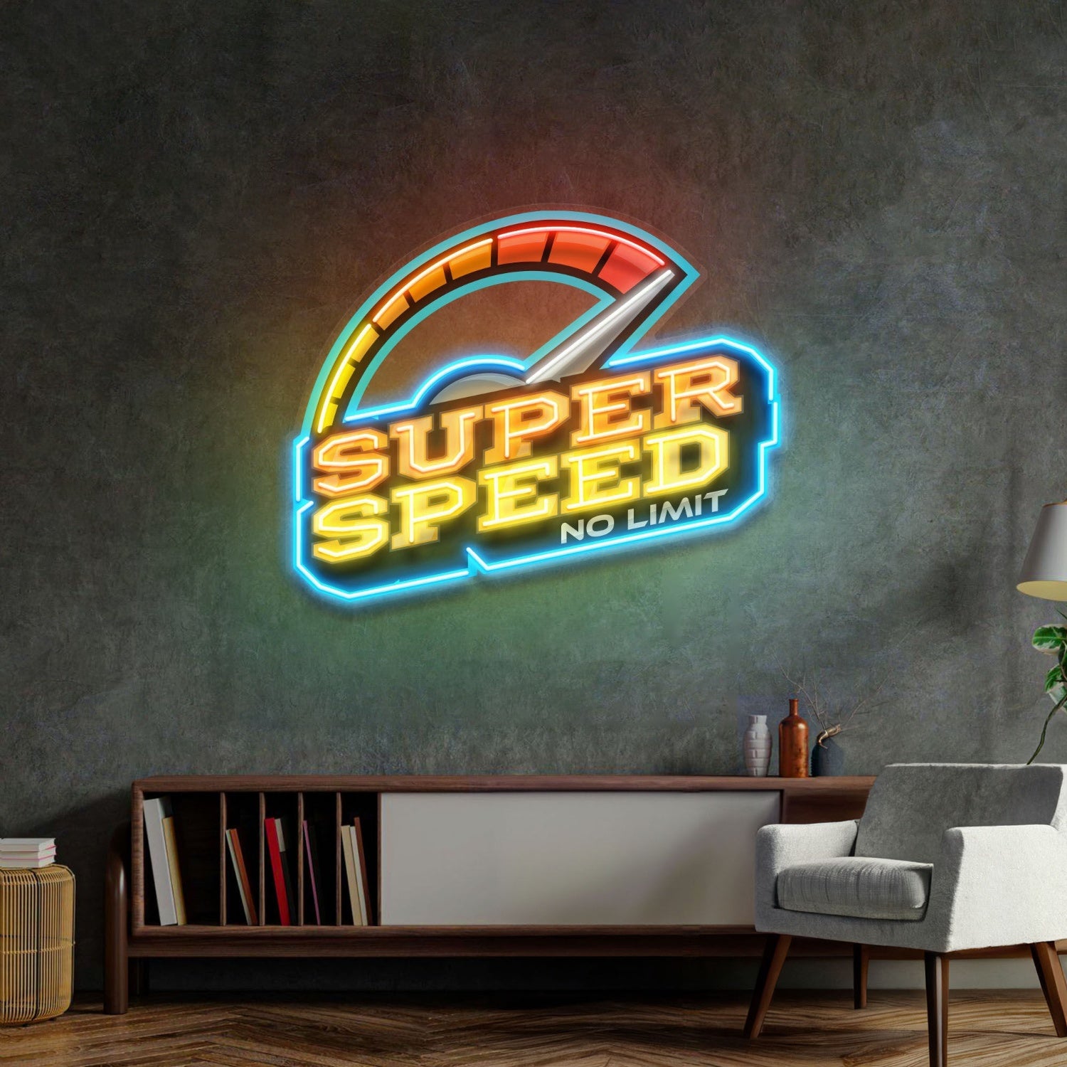 Super Speed Led Neon Sign Light Pop Art | Shineneon