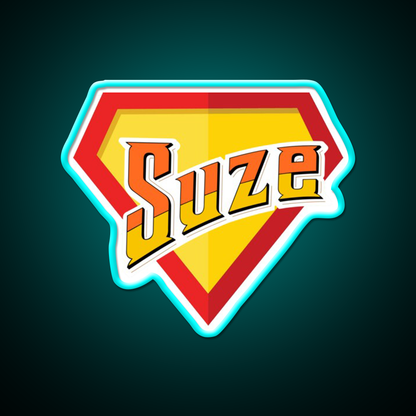 Super Suze Logo Alcoholic Cocktail Bar Decor Led Neon Sign Rgb Color - Size and dimension reference