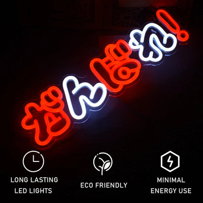 Superhero Playtime Red-White Led Neon Sign For Shop Indoor Decor | Shineneon