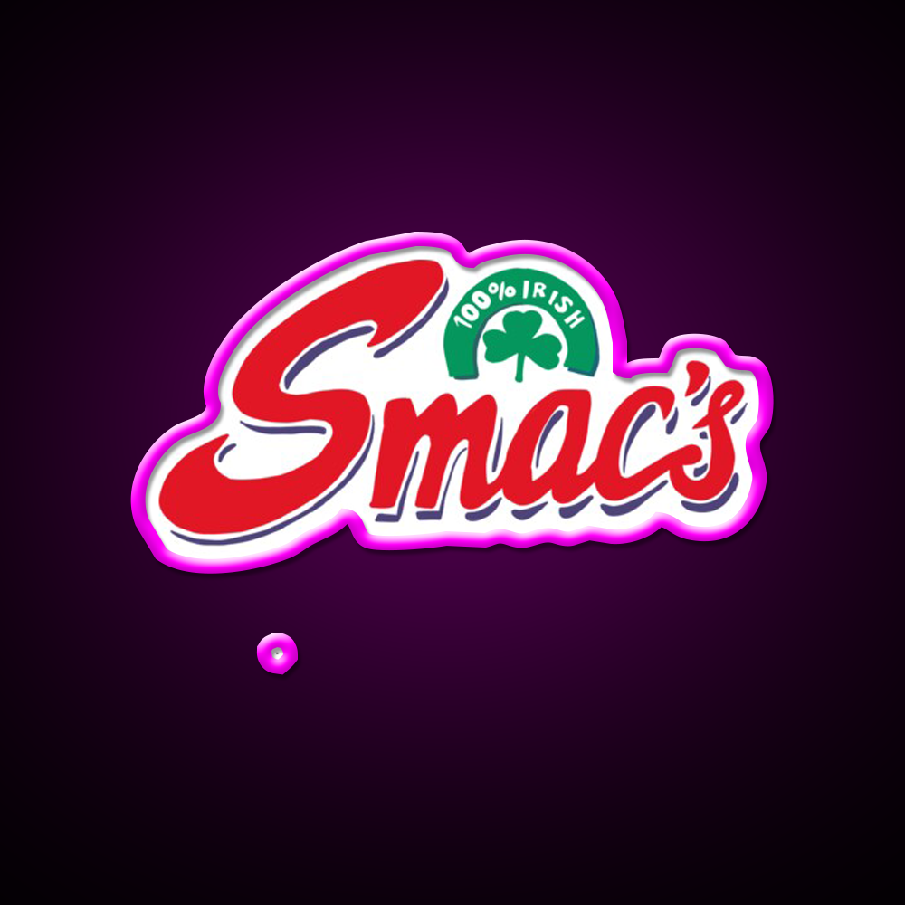 Supermacs Smacs Fast Food Led Neon Sign For Burger Place Rgb Color