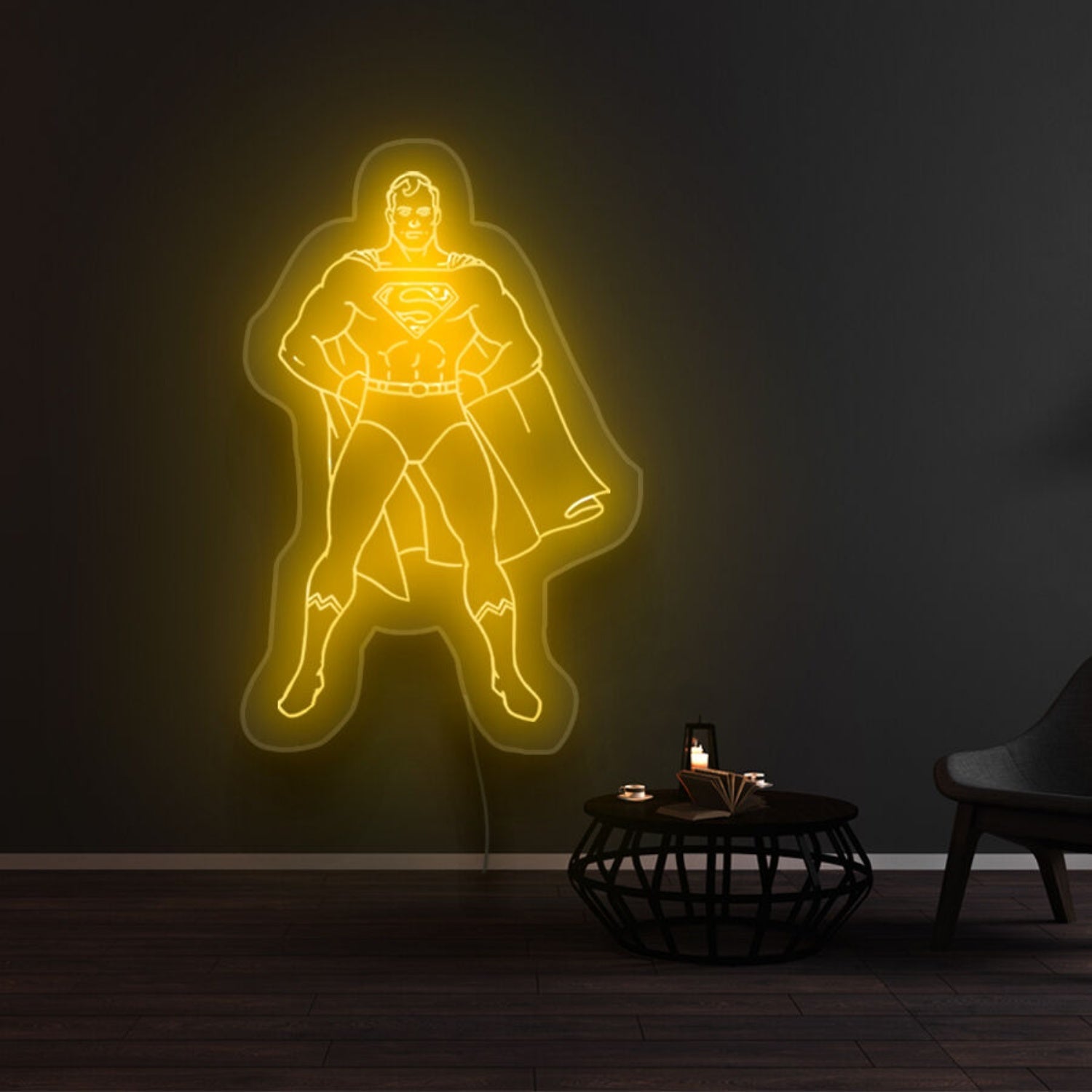 Superman Classic Pose Led Neon Sign - Shineneon