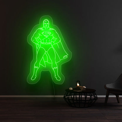 Superman Classic Pose Led Neon Sign - Shineneon
