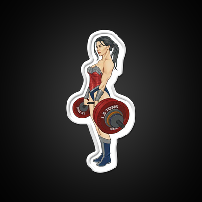 Superwoman Lifter Bodybuilder Female Are Strong Gym Fitness Led Neon Sign Rgb Color