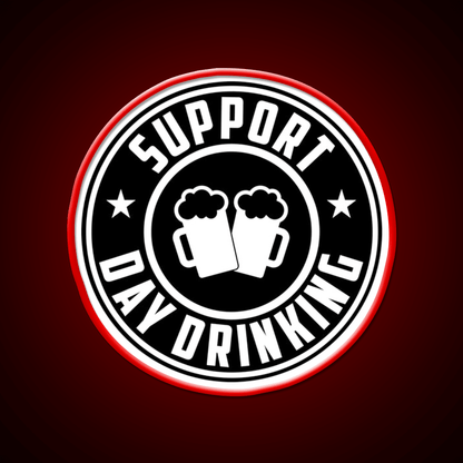 Support Day Drinking Funny Drunk Weekend Vibe Party Drink Tequila Led Neon Sign Rgb Color - Shineneon