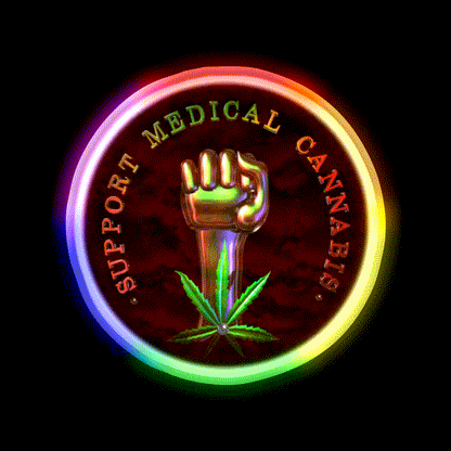 Support Medical Cannabis Fist Hemp Inspired Green Leaf Led Neon Sign Rgb Color - LED neon sign close-up detail