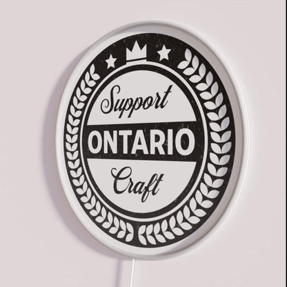 Support Ontario Craft Beer Rgb Led Neon Sign - Shineneon