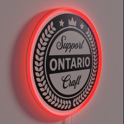 Support Ontario Craft Beer Rgb Led Neon Sign - Shineneon