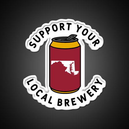 Support Your Local Brewery Maryland Beer Bar Decor Led Neon Sign Rgb Color - LED neon sign view 11