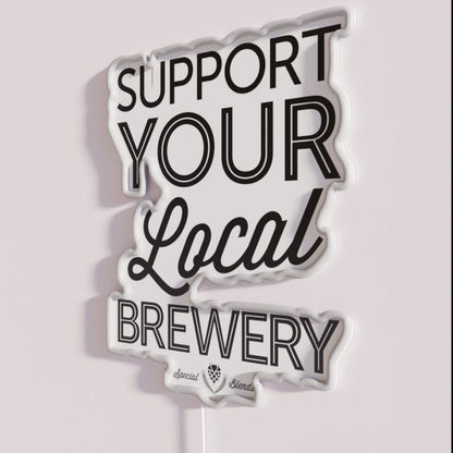 Support Your Local Brewery Rgb Led Neon Sign - Shineneon
