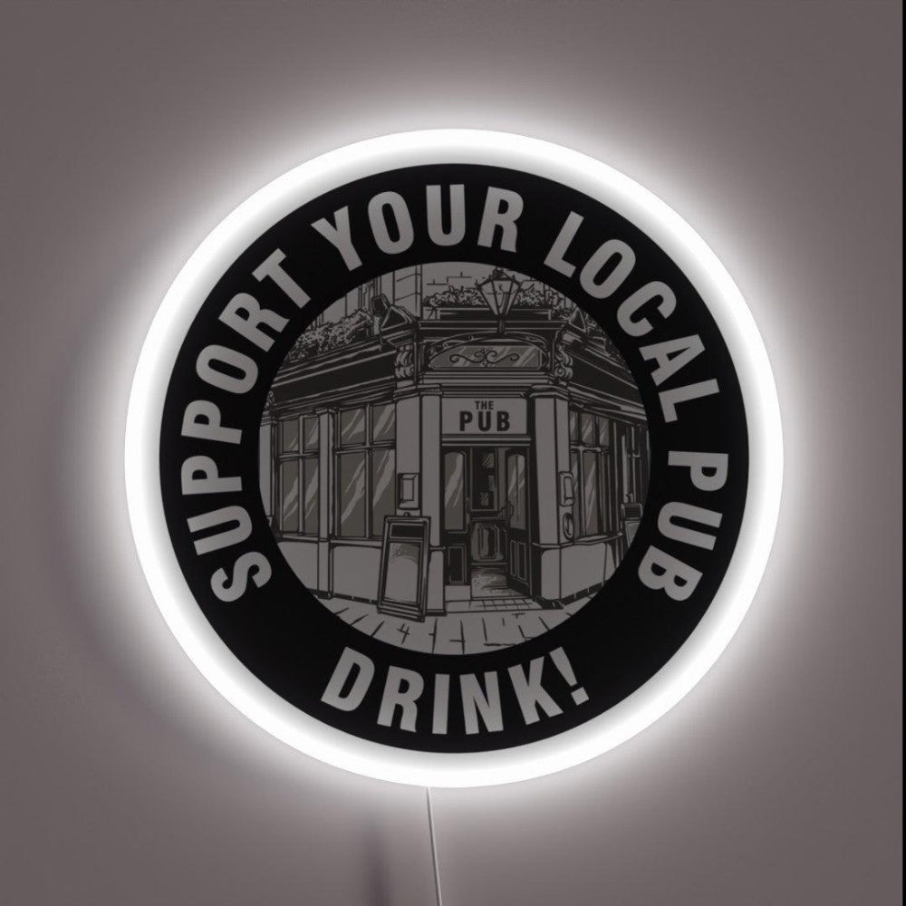 Support Your Local Pub Rgb Led Neon Sign - Shineneon