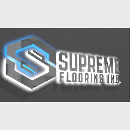 Supreme Flooring 3D Backlit Channel Letters Led Light Sign - Shineneon
