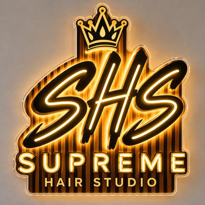 Supreme Hair Studio Custom LED Neon Sign | ba7a71a6c9b95c588991f93799c82728e8d74dfdeada451f210a59049db5c578 | effect