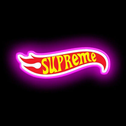 Supreme Hot Wheels Neon Sign - Shineneon