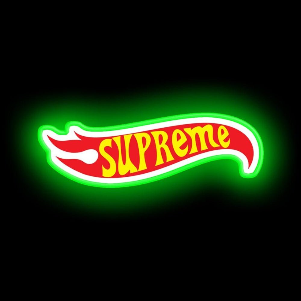 Supreme Hot Wheels Neon Sign - Shineneon