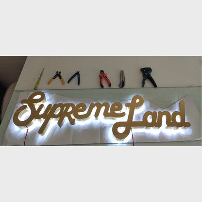 Supreme Land 3D Backlit Channel Letters Led Light Sign - Shineneon