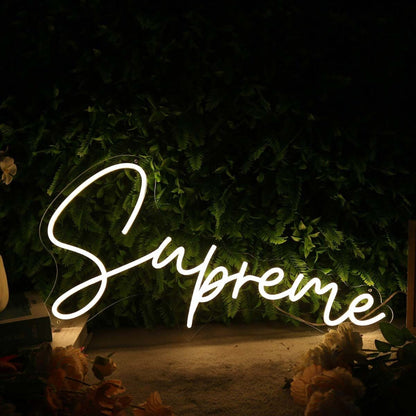 Supreme Yellow Led Neon Sign - Shineneon