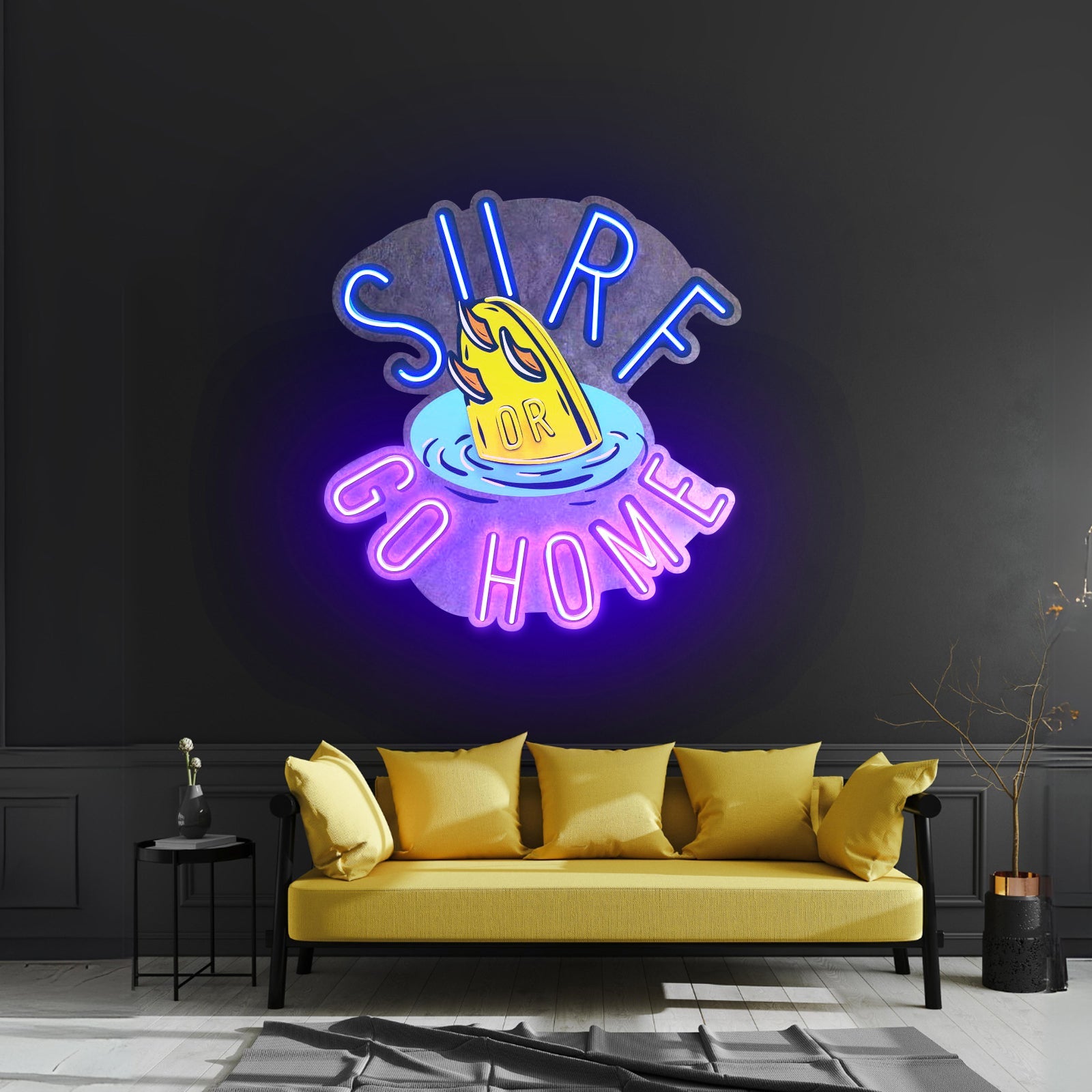 Surf Or Go Home Led Neon Sign Light Custom Led Signs - Shineneon