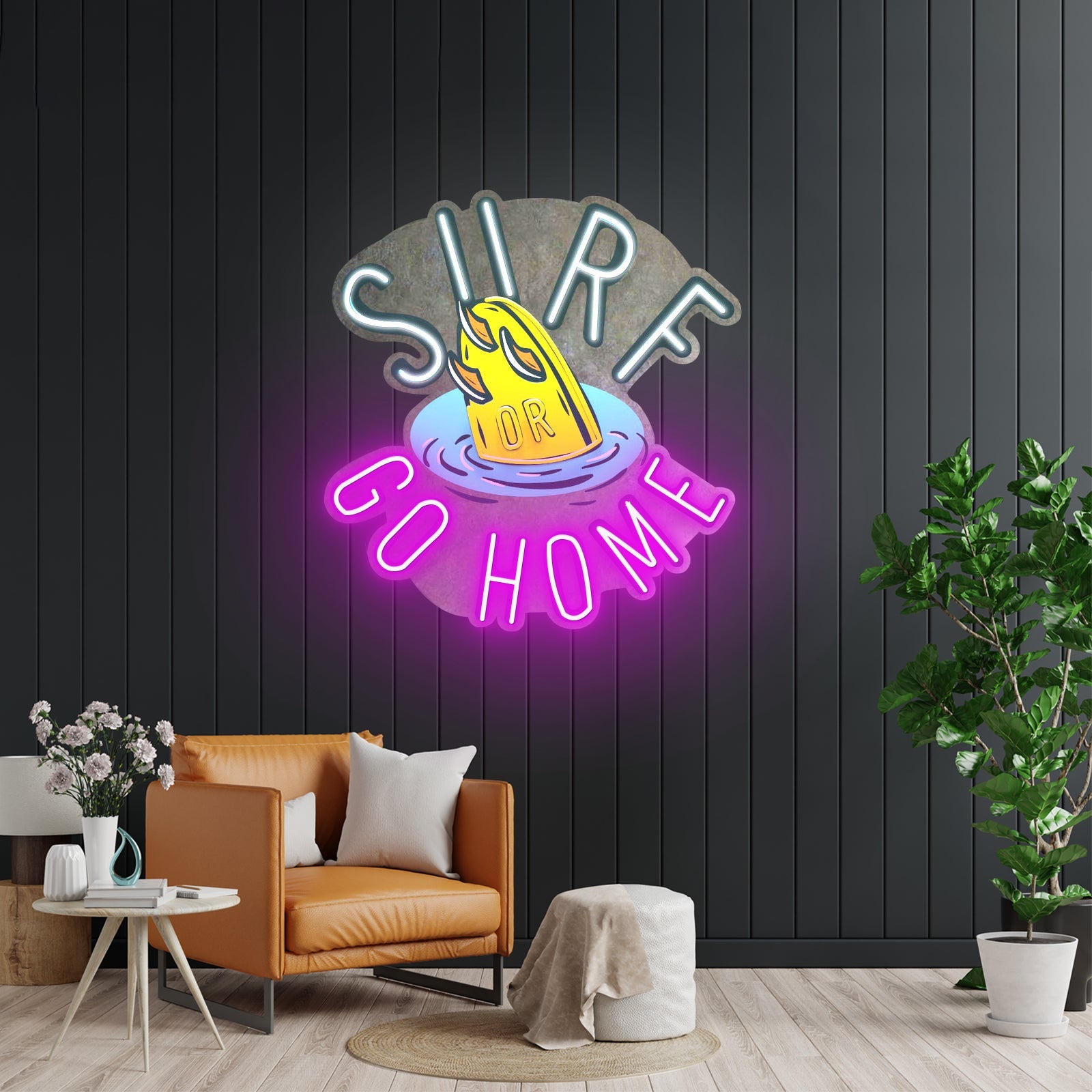 Surf Or Go Home Led Neon Sign Light Custom Led Signs - Shineneon