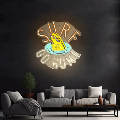 Surf Or Go Home Led Neon Sign Light Custom Led Signs - Shineneon