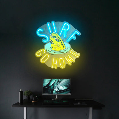 Surf Or Go Home Led Neon Sign Light Custom Led Signs - Shineneon