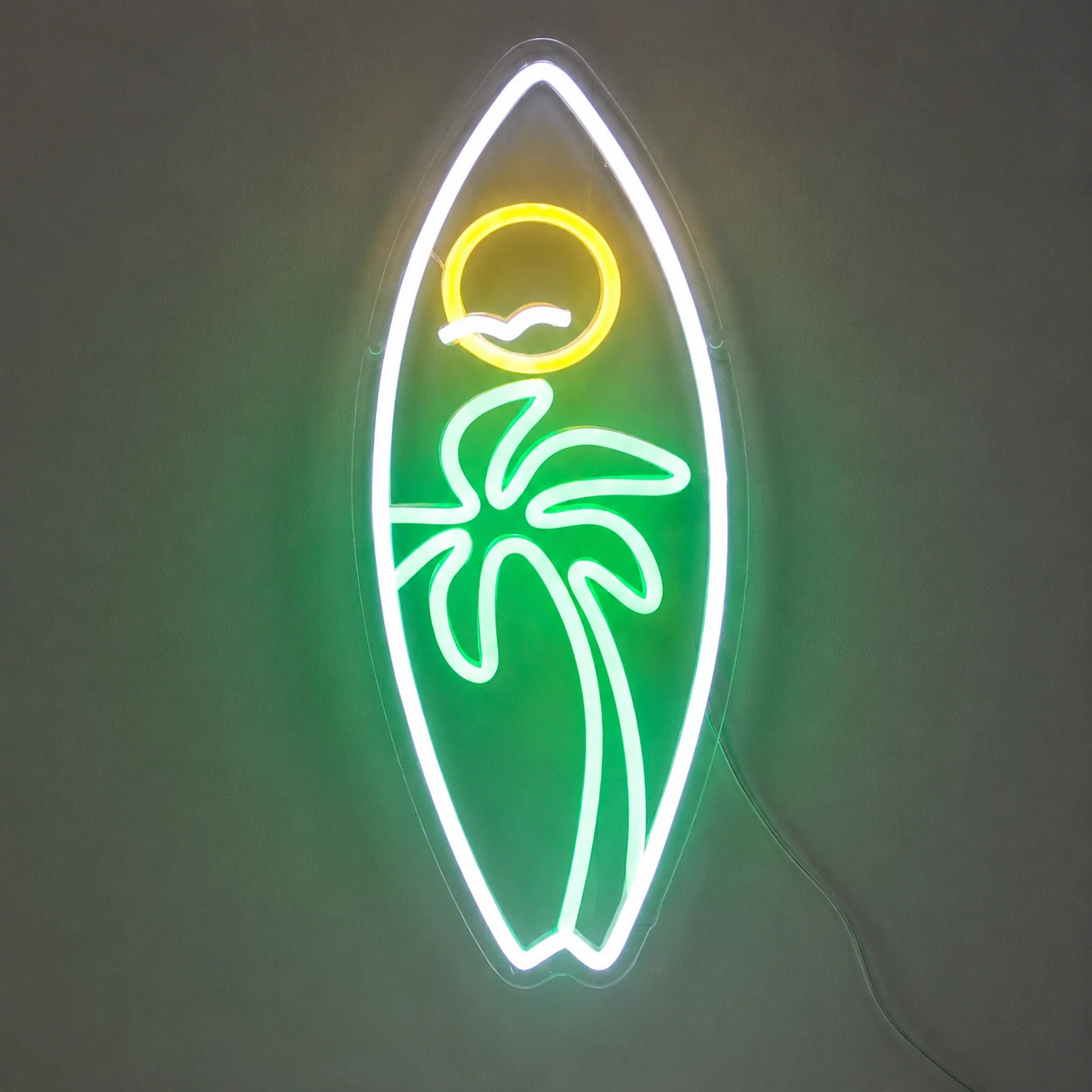 Surfboard Palm Neon Sign LED Neon Sign main product image