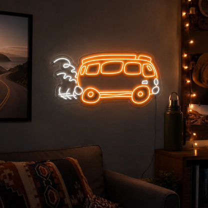 Surfboard Travel Bus LED Neon Sign - Shineneon