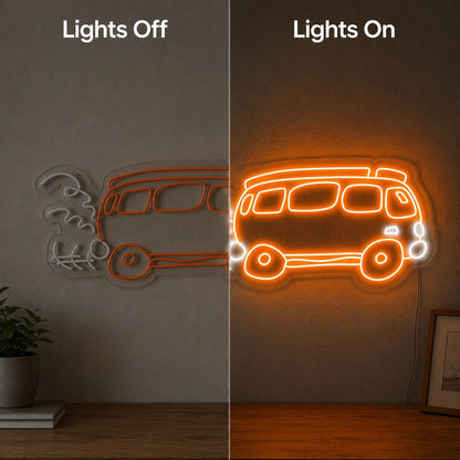 Surfboard Travel Bus LED Neon Sign - Shineneon